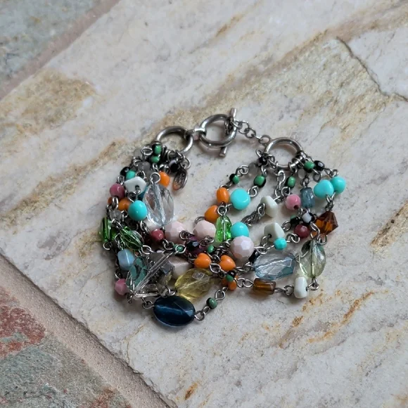 Cookie Lee Multicolor Beaded Bracelet - Picture 2 of 2